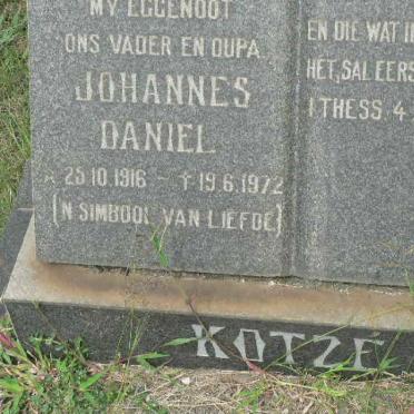 KOTZÉ Johannes Daniel 1916-1972