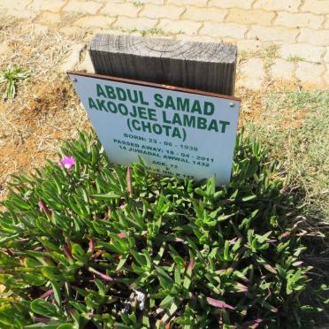 LAMBAT Abdul Samad Akoojee 1939-2011