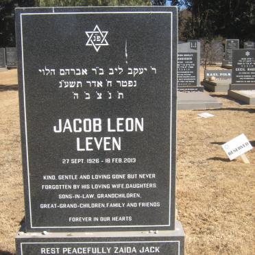 LEVEN Jacob Leon 1926-2013