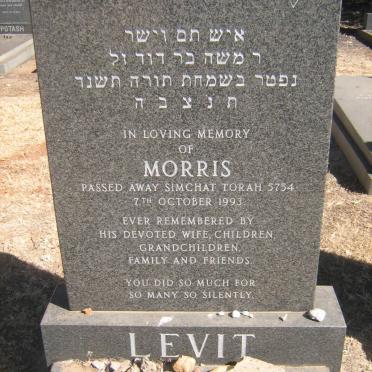 LEVIT Morris -1993