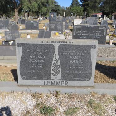 LEMMER Wynand Jacobus 1913-1988 &amp; Maria Sophia 1916-1984