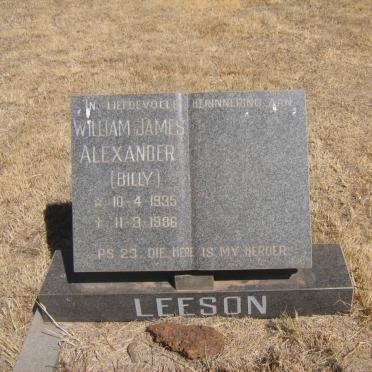 LEESON William James Alexander 1935-1986