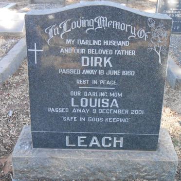 LEACH Dirk -1960 &amp; Louisa -2001