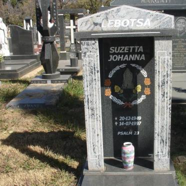 LEBOTSA Suzetta Johanna 1949-1997