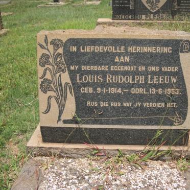 LEEUW Louis Rudolph 1914-1953
