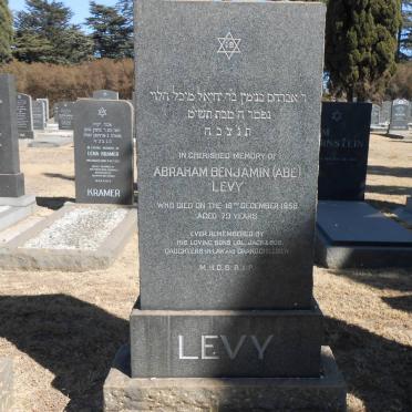 LEVY Abraham Benjamin -1958