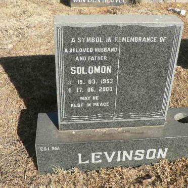 LEVINSON Solomon 1953-2003