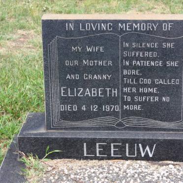 LEEUW Elizabeth -1970