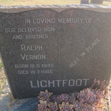 LIGHTFOOT Ralph Vernon 1945-1965