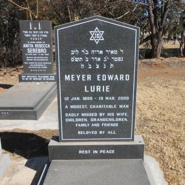 LURIE Meyer Edward 1899-2000