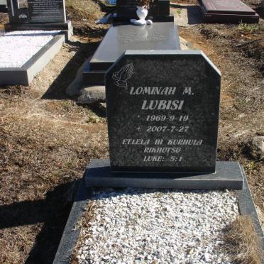 LUBISI Lominah M. 1969-2007
