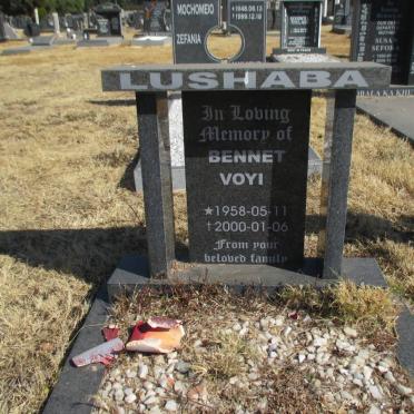 LUSHABA Bennet Voyi 1958-2000
