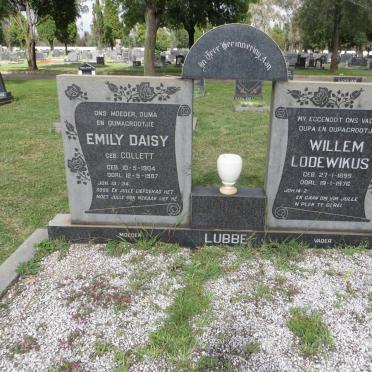 LUBBE Willem Lodewikus 1899-1976 &amp; Emily Daisy COLLETT 1903-1987