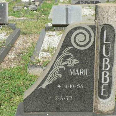 LUBBE Marie 1958-1977