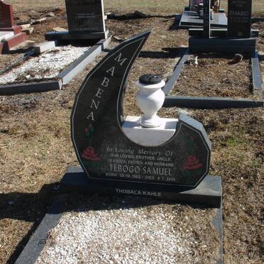 MABENA Tebogo Samuel 1962-2008