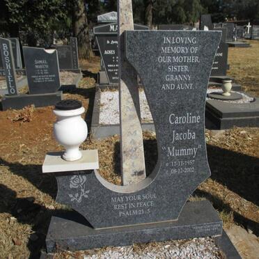 MAFOLE Caroline Jacoba 1957-2002