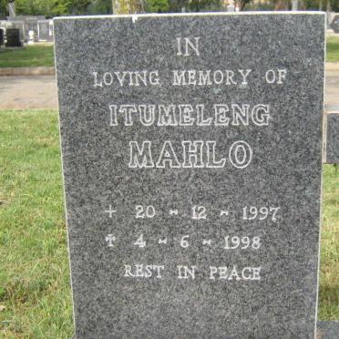 MAHLO Itumeleng 1997-1998