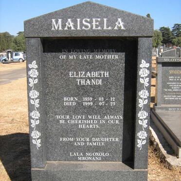 MAISELA Elizabeth Thandi 1959-1999