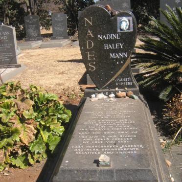 MANN Nadine Haley 1971-1995