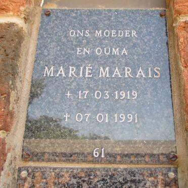 MARAIS Marié 1919-1991