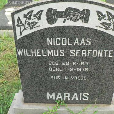MARAIS Nicolaas Wilhelmus Serfontein 1917-1978