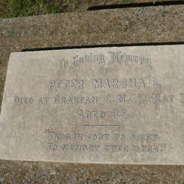 MARSHALL Peter -1919