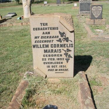 MARAIS Willem Cornelis 1892-1931