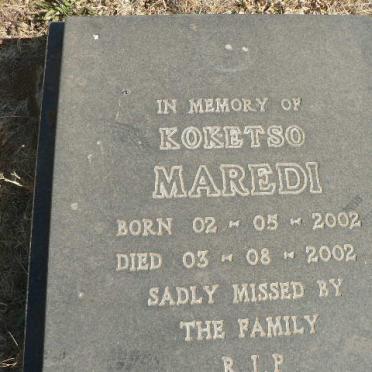 MAREDI Koketso 2002-2002