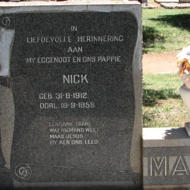 MARITZ Nick 1912-1959