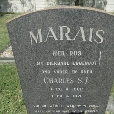 MARAIS Charles S.J. 1902-1971