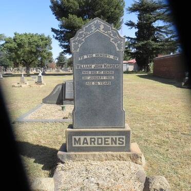 MARDENS William John -1936