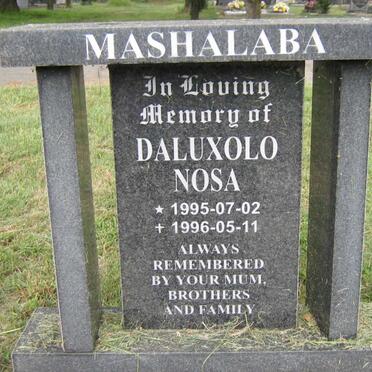 MASHALABA Daluxolo Nosa 1995-1996