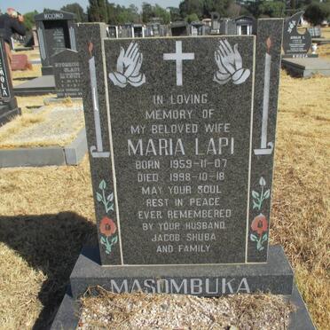 MASOMBUKA Maria Lapi 1959-1998