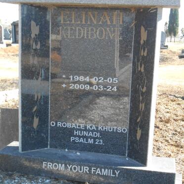 MASHEGWANE Elinah Kedibone 1984-2009