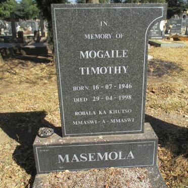 MASEMOLA Mogaile Timothy 1946-1998