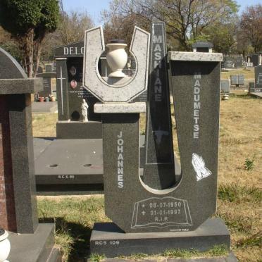 MASHIANE Madumetse Johannes 1950-1997