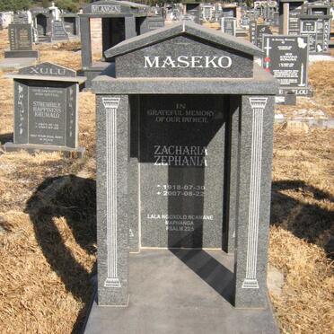 MASEKO Zacharia Zephania 1918-2007
