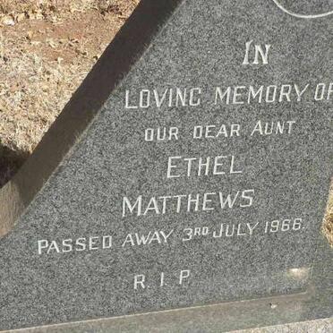 MATTHEWS Ethel -1966