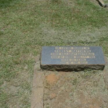 MATTHEWS Ernest -1915