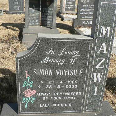 MAZWI Simon Vuyisile 1965-2003