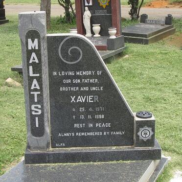 MALATSI Xavier 1971-1998