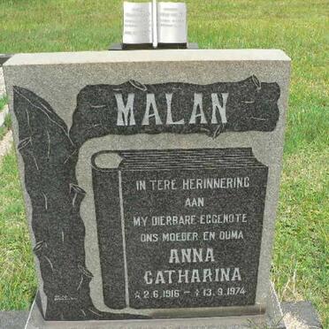 MALAN Anna Catharina 1916-1974