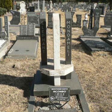 MCOMBO Mantombi Edith 1950-2013 