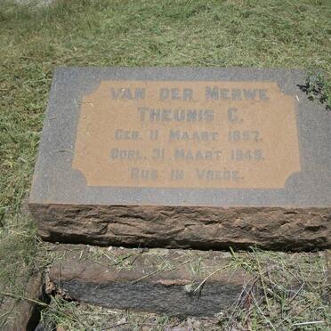 MERWE Theunis C., van der 1857-1949