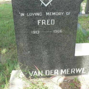 MERWE Fred, van der 1913-1966