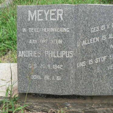 MEYER Andries Phillipus 1942-1961