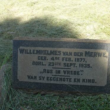 MERWE Willemhelmes, van der 1877-1935 &amp; Magdalena Catrina STRYDOM 1870-1951