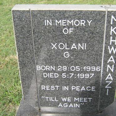 MKHWANAZI Xolani G. 1996-1997