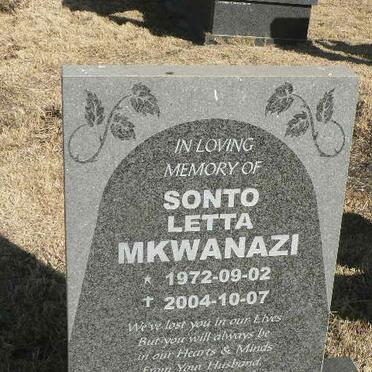 MKWANAZI Sonto Letta 1972-2004