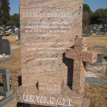 MKWANAZI Zakhele Zacharia 1960-2003